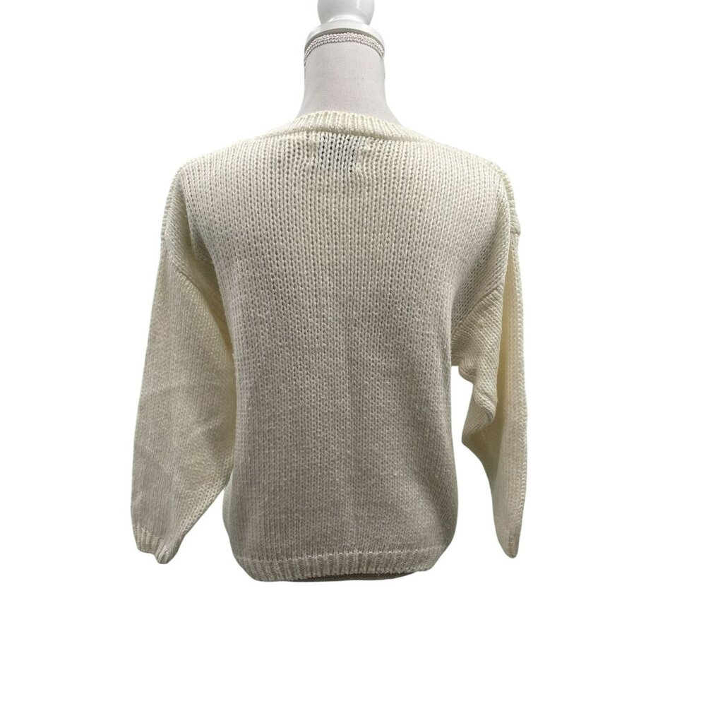 Vintage Shenanigans Sweater Womens M Used Knitted by Hand - Picture 4 of 16